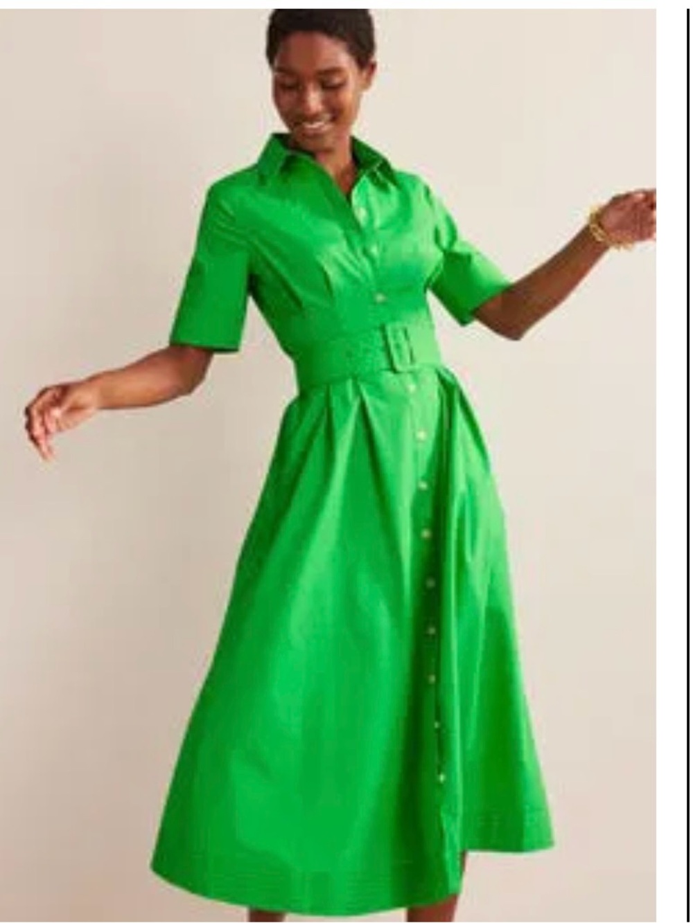 Boden pippa midi shirtdress green size 12 nwt style D0829 - Picture 5 of 11